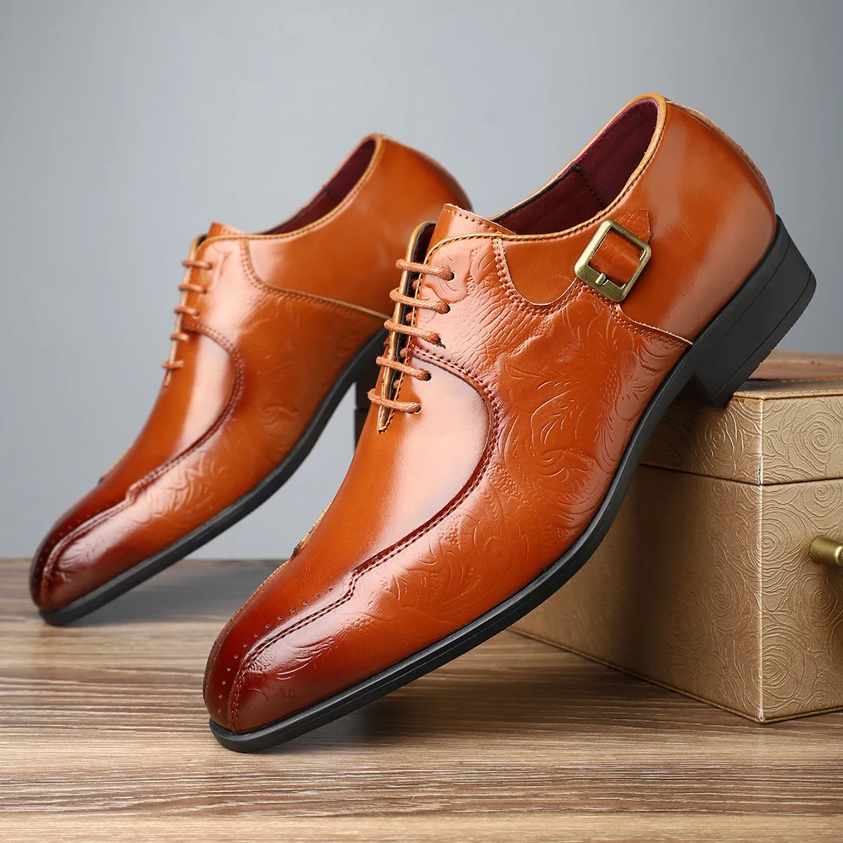 Bellagio Embossed Oxford Shoes