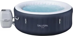 Bestway Miami EnergySense AirJet Inflatable Hot Tub Spa | Up to 4 Persons | Dark Blue Round 71" x 26"