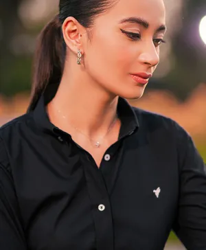 Black Button Down Shirt (Women)