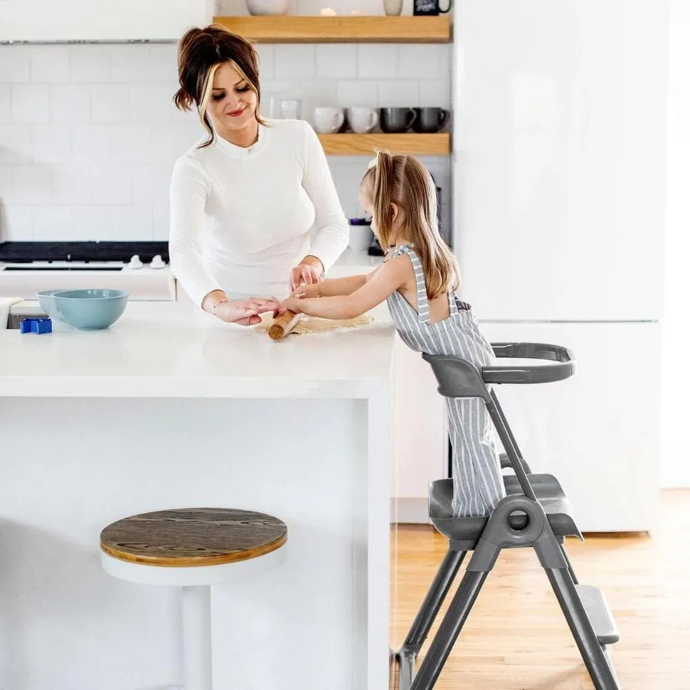 Boon Pivot Toddler Foldable Tower - Grey