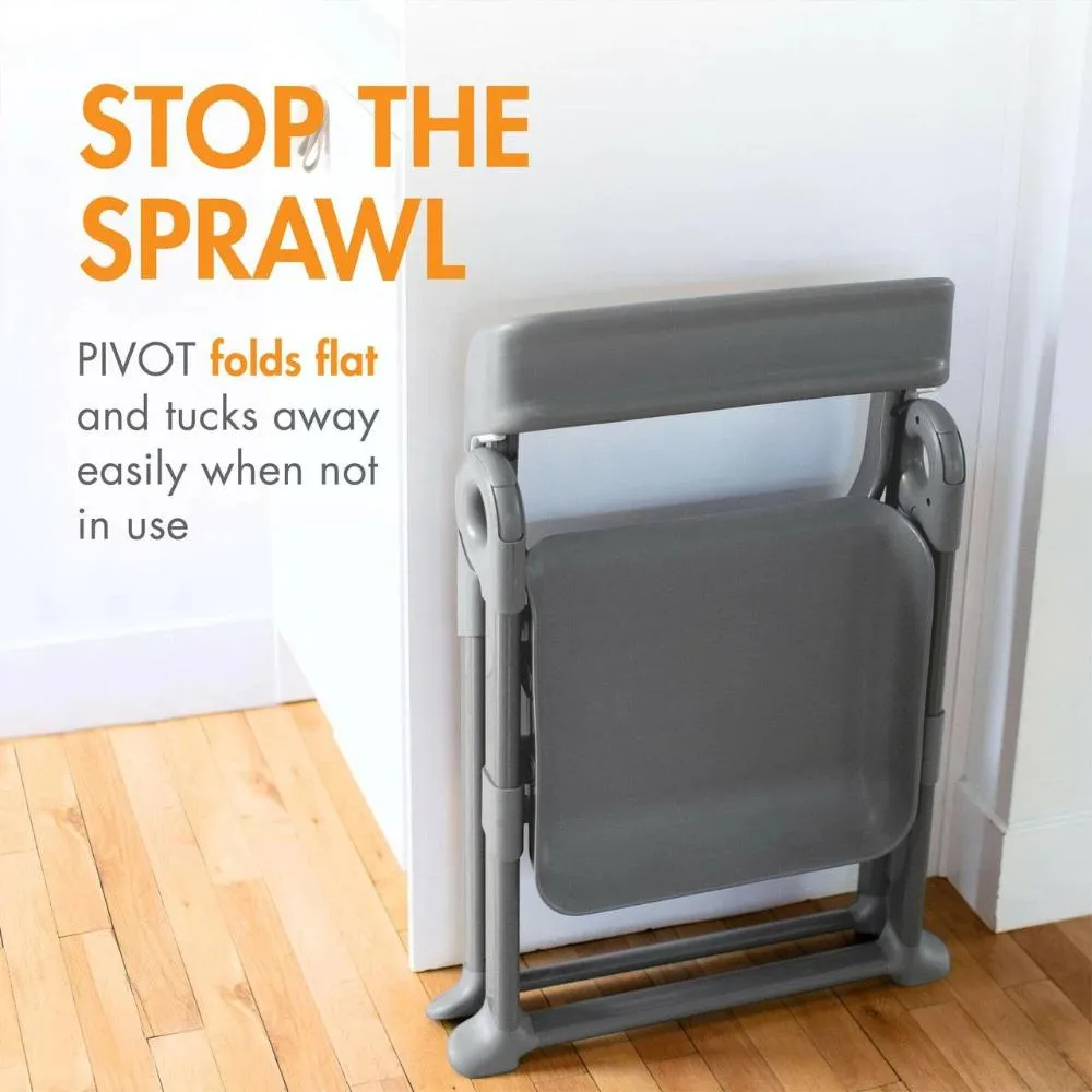 Boon Pivot Toddler Foldable Tower - Grey