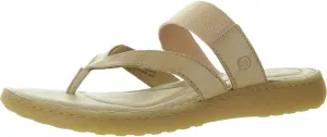 BORN Womens Stretch Leather Flip-Flops