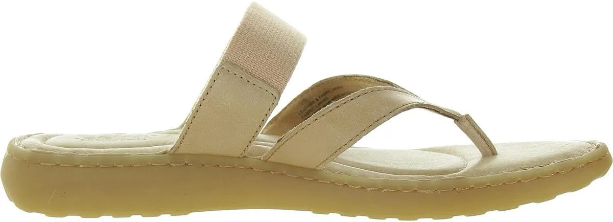 BORN Womens Stretch Leather Flip-Flops