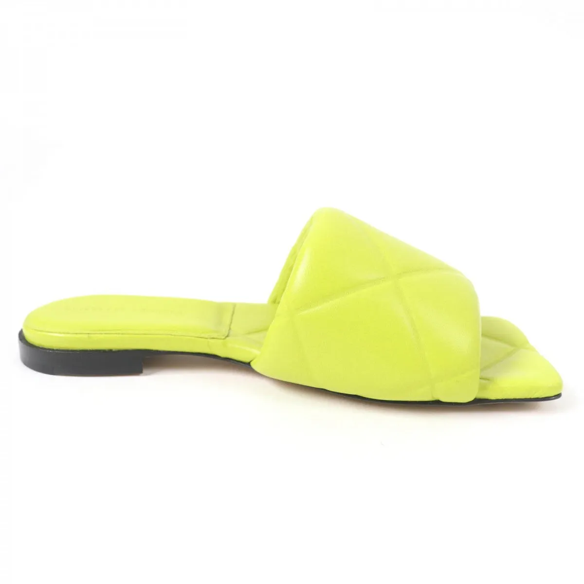 BOTTEGAVENETA Mule 608853 Main: Leather Light green lido Women 35 Used Authentic