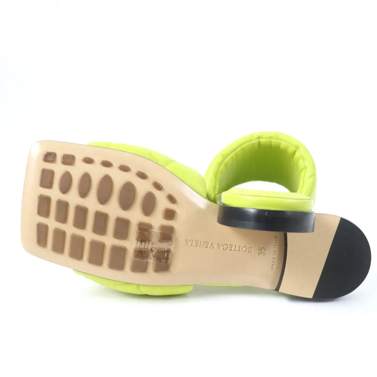 BOTTEGAVENETA Mule 608853 Main: Leather Light green lido Women 35 Used Authentic