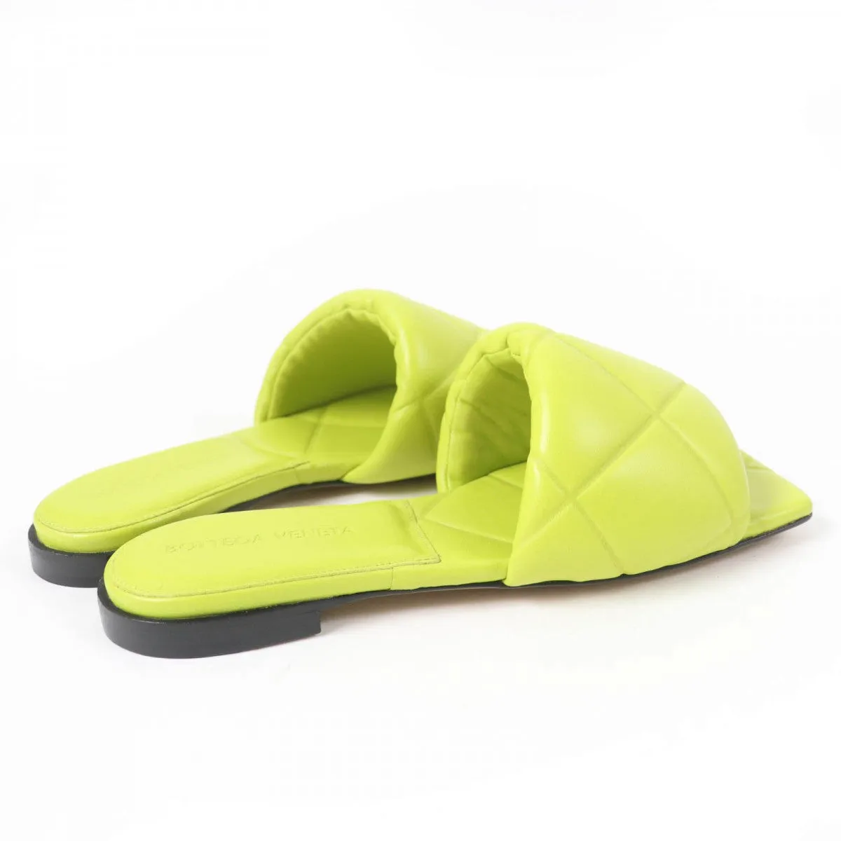 BOTTEGAVENETA Mule 608853 Main: Leather Light green lido Women 35 Used Authentic