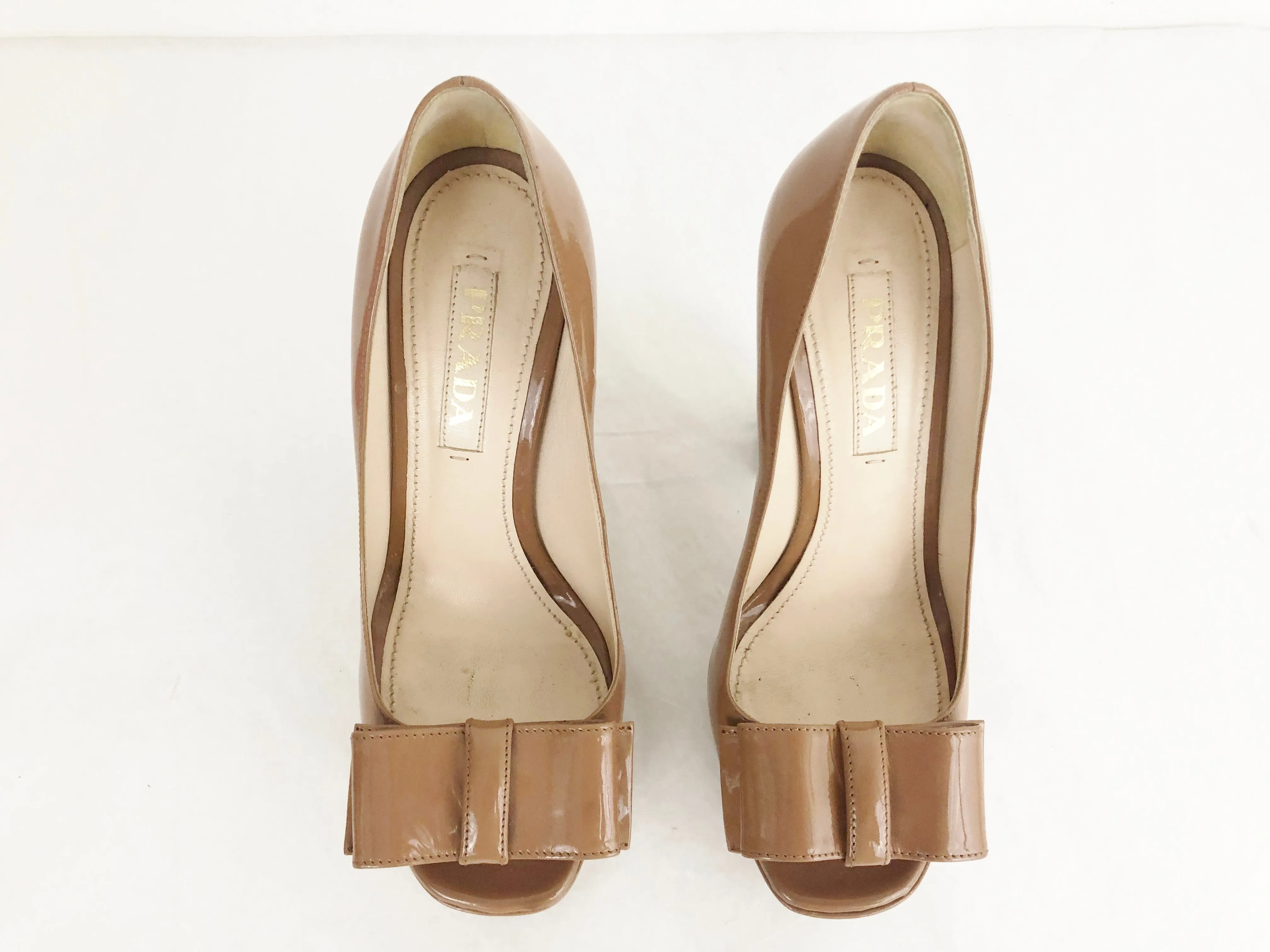 Bow Peep Toe Platform Pump Size 5.5