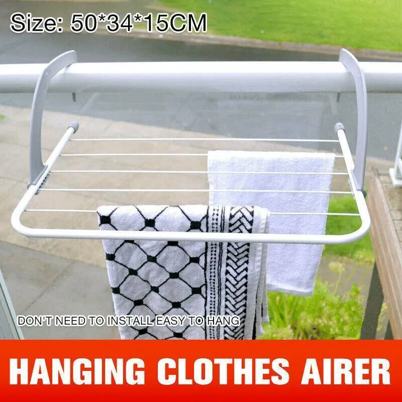 Box Sweden Airer 6 Rails Door Hanging Laundry Drying Rack Clothes Hanger Stand