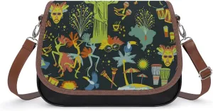 Brazilian Carnival Fashion Crossbody Bags Purses for Women Funny Printing Shoulder Handbags Gifts