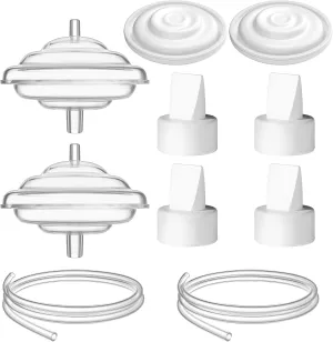 Breast Pump Parts for Spectra, Replace Duckbill Valves Tubes Backflow Protector Membrane for Spectra S1 S2 9 Plus Synergy Gold Breast Pump Replacement Accessories,10PCS