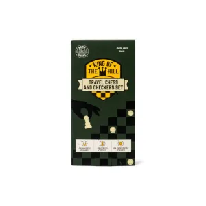 Bunk House: King of The Hill Travel Chess and Checkers Set - Ages 6 