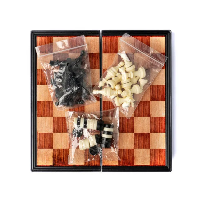 Bunk House: King of The Hill Travel Chess and Checkers Set - Ages 6 