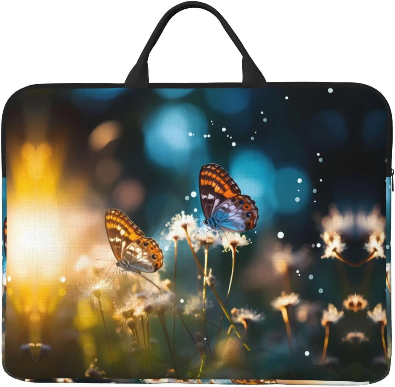 Buttercups Printed Laptop Sleeve 16.5 * 12.2", Business and Casual Dual use, Suitable for Some laptops
