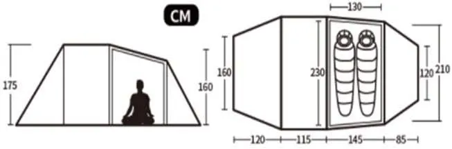 Camping Equipment Outdoor Camping Tent for Motorcycle, Self-contained Tour, Waterproof Double Camping Equipment Fishing Picnic Outdoor Play Tent
