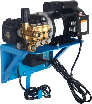 Canpump Pressure Washer: 1500 psi @ 2.2 US gpm, 2 hp Motor 115 V, Total Stop System, Wall-Mount, Canpump CF 1522 E Triplex Pump
