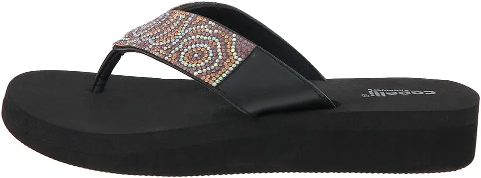 Capelli New York Ladies EVA Wedge Flip Flops
