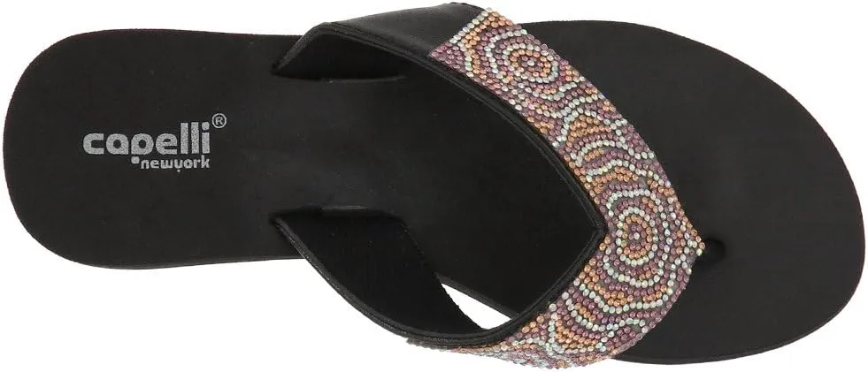 Capelli New York Ladies EVA Wedge Flip Flops