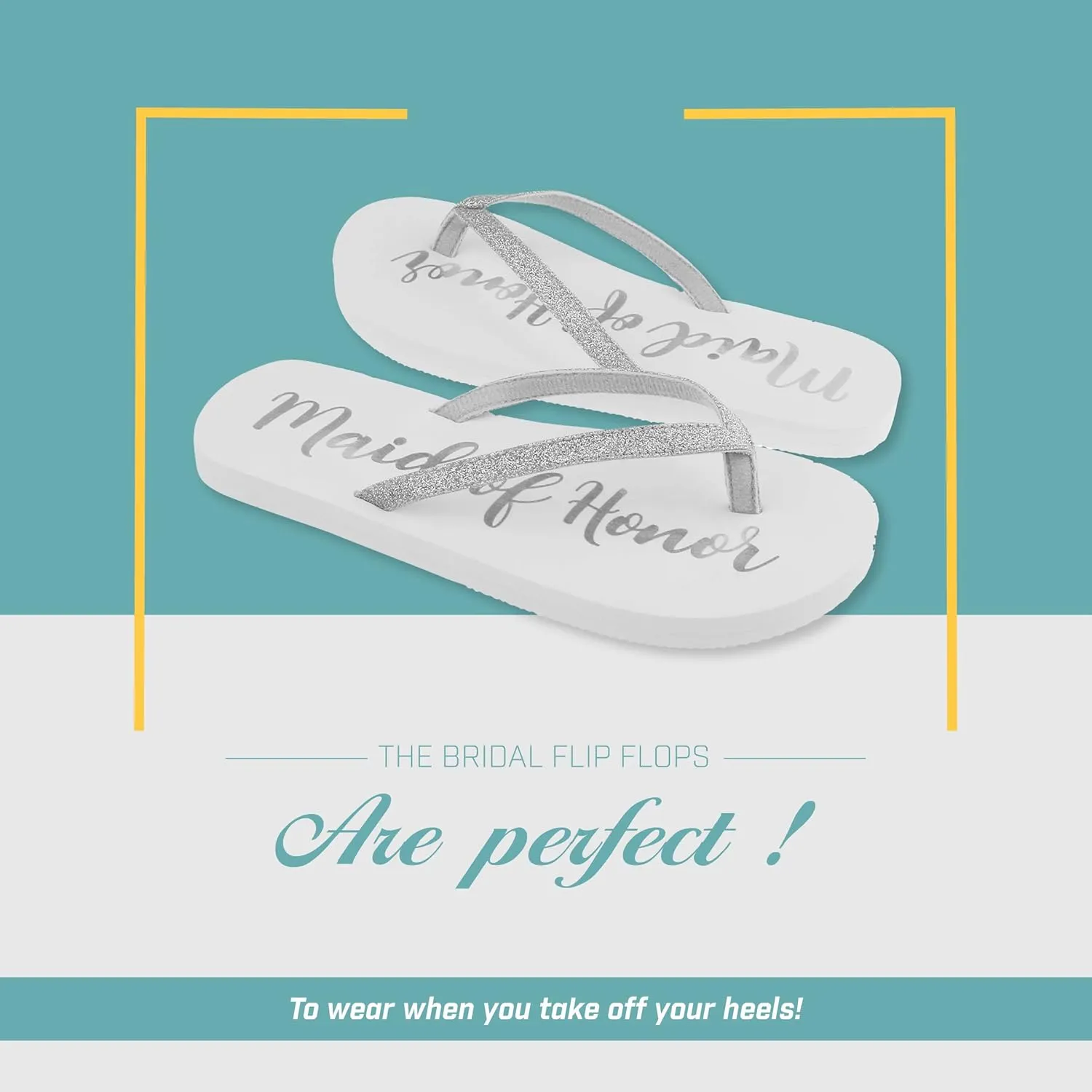 Capelli New York Ladies Glitter and Foil Bride EVA Flip Flops