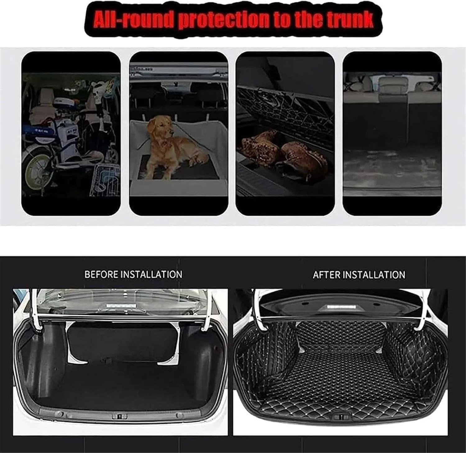 Car Full Coverage Boot Protector Liner for Jaguar E-PACE 2017 2018 2019 2020 2021 2022 2023 2024, Car Accessories