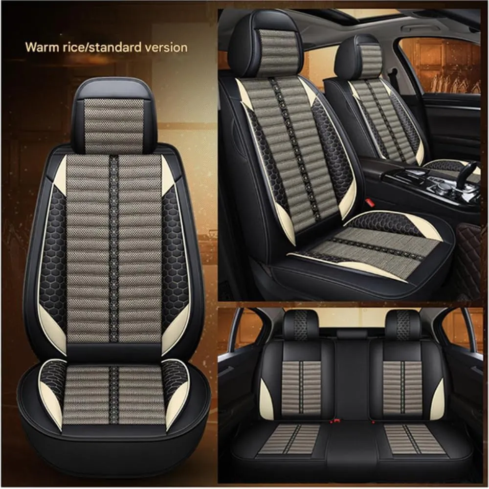 Car Seat Covers for Opel Corsa b c d e Vectra a b c Zafira Tourer C Van Astra K H J L,Linen Leather Seat Covers Seat Covers Front Seats and Rear Seat Car Seat Covers Accessories,Beige