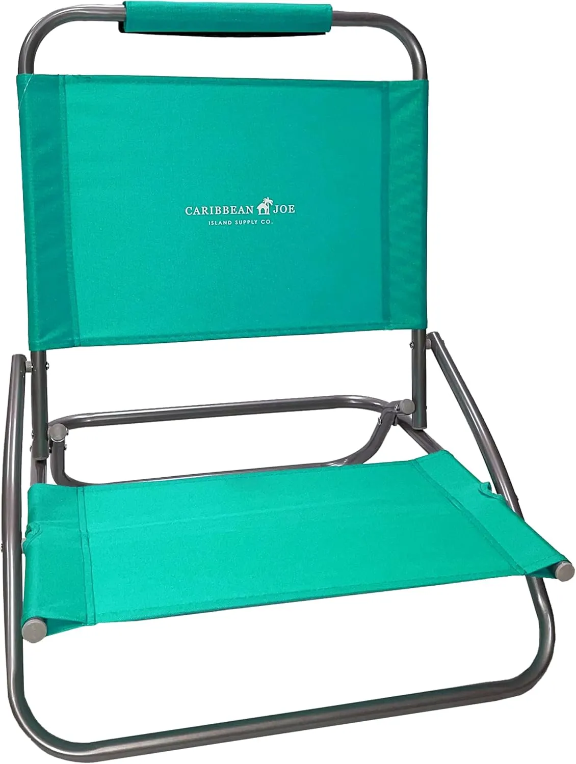 Caribbean Joe Folding Beach Chair, 1 Position Lightweight and Portable Foldable Outdoor Camping Chair, Teal
