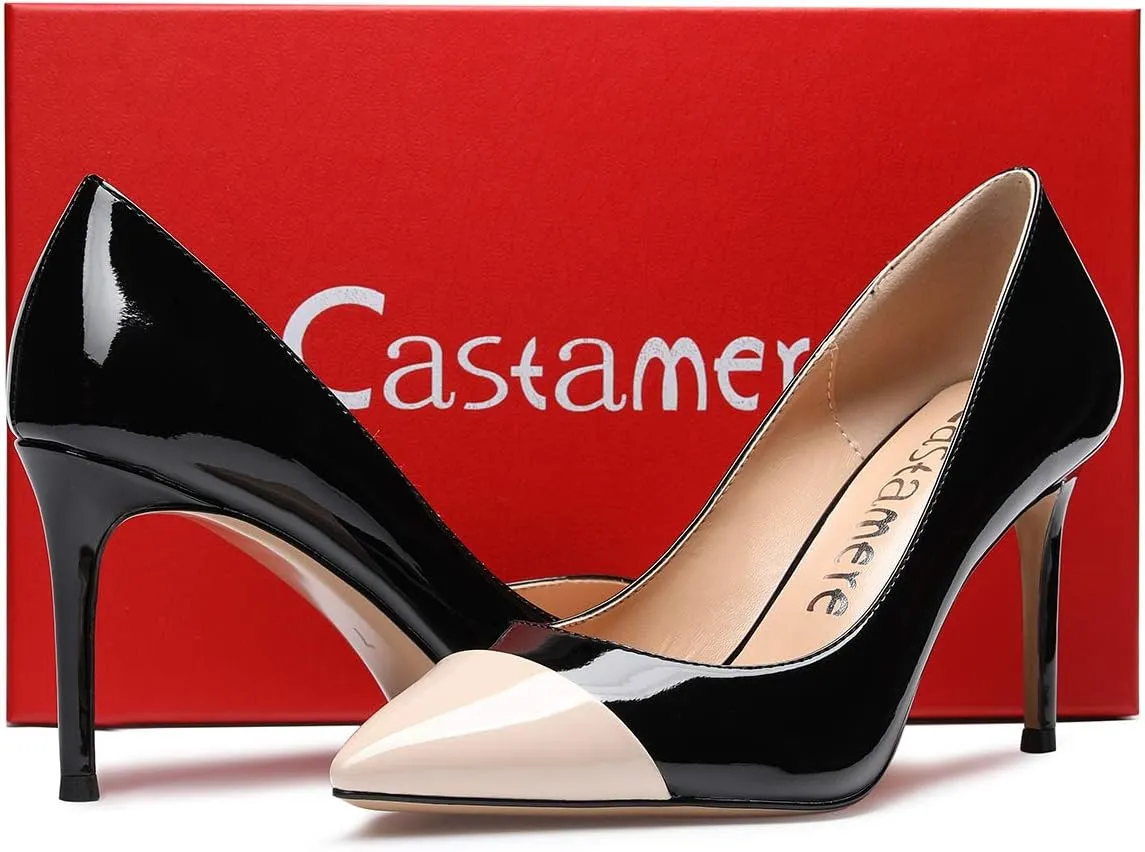 Castamere High Heels Womens Pointed-Toe Slip-on Pumps 8.5CM Stiletto Heel Shoes