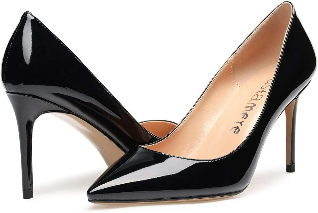 Castamere High Heels Womens Pointed-Toe Slip-on Pumps 8.5CM Stiletto Heel Shoes