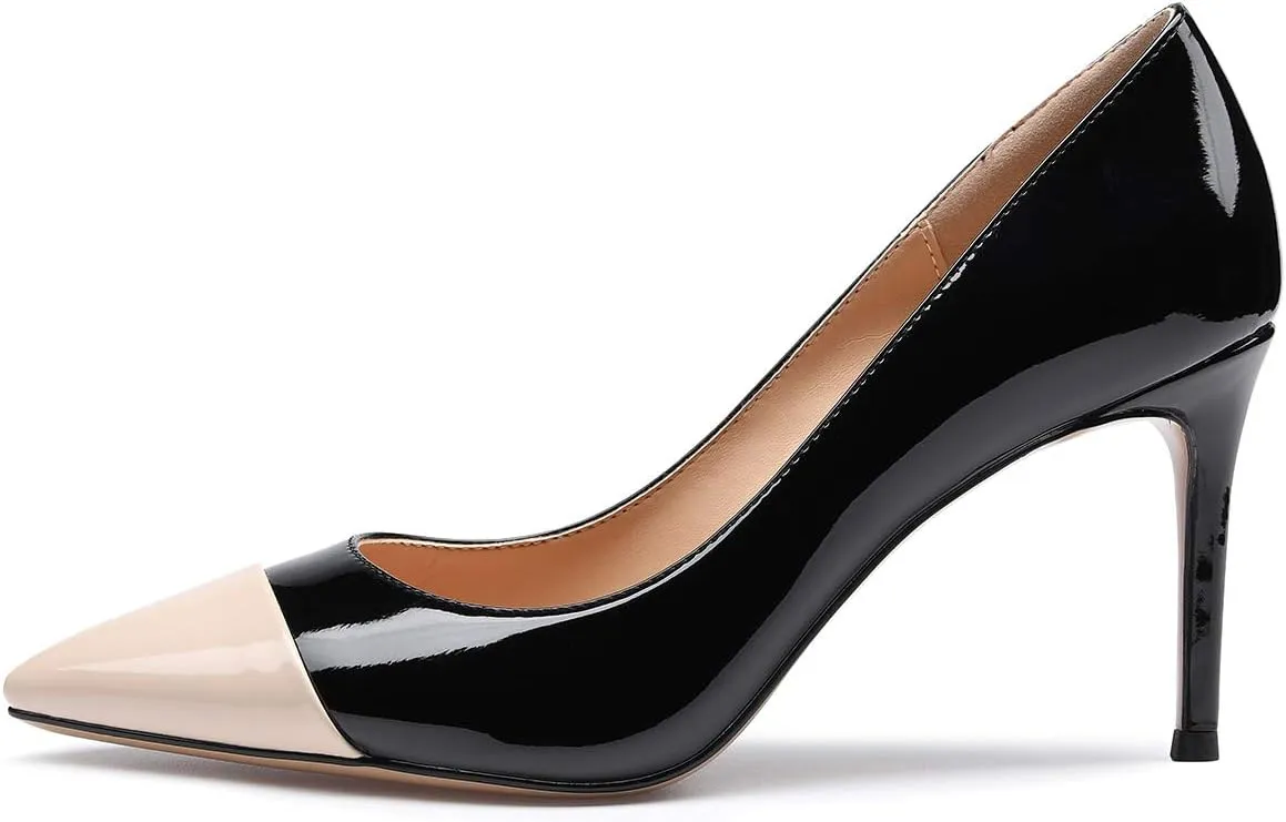 Castamere High Heels Womens Pointed-Toe Slip-on Pumps 8.5CM Stiletto Heel Shoes