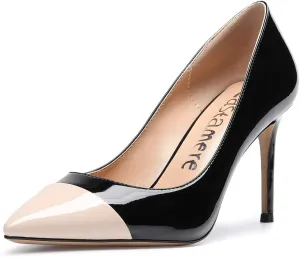 Castamere High Heels Womens Pointed-Toe Slip-on Pumps 8.5CM Stiletto Heel Shoes