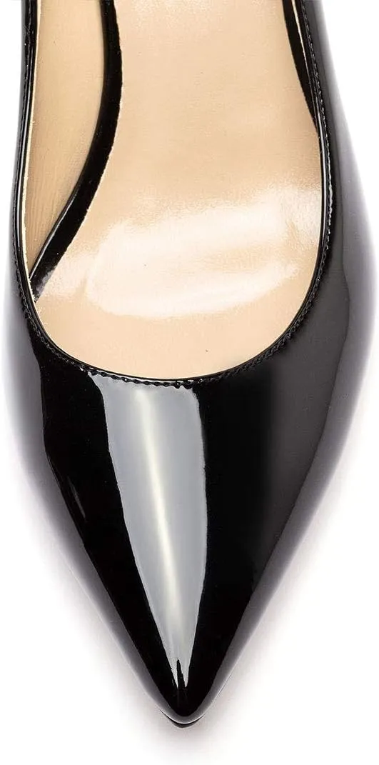 Castamere Womens Basic High Heels Pumps Slip-on Pointy Toe Stilettos 8.5 CM Heel