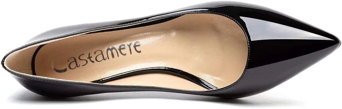 Castamere Womens Basic High Heels Pumps Slip-on Pointy Toe Stilettos 8.5 CM Heel