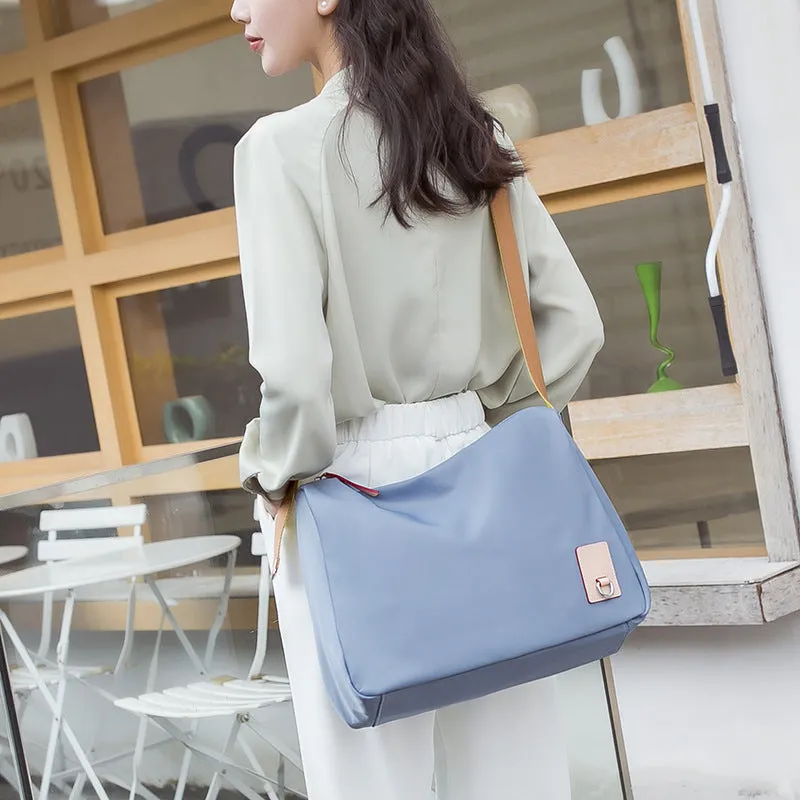 Casual Large Oxford Canvas One-Shoulder Commuter Bag