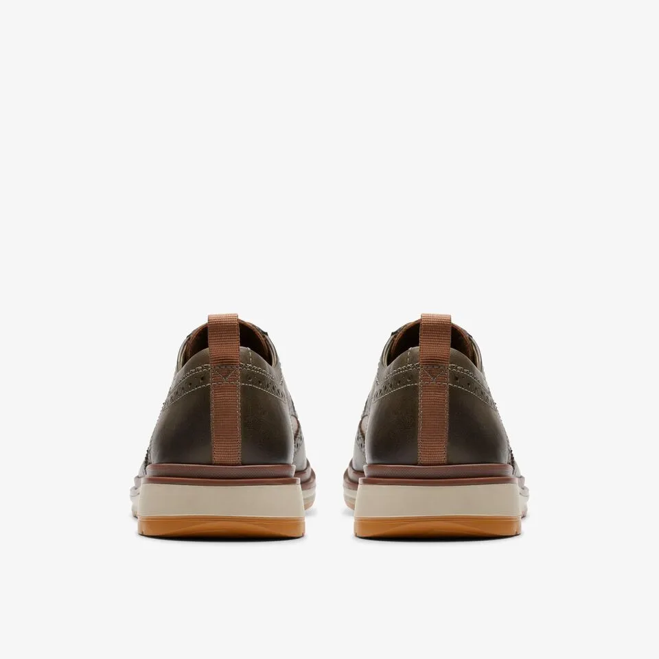 Clarks Men's Chantry Wing Dark Olive Combi 26176721