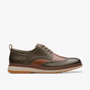 Clarks Men's Chantry Wing Dark Olive Combi 26176721