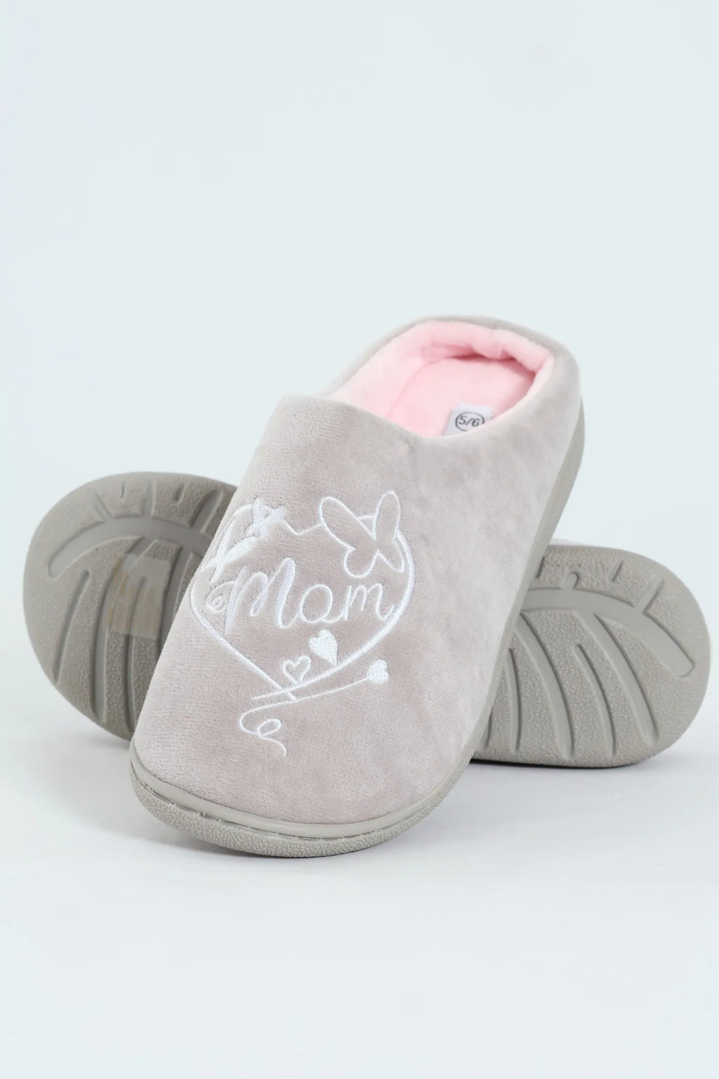 Classic Mule Slipper - Light Grey
