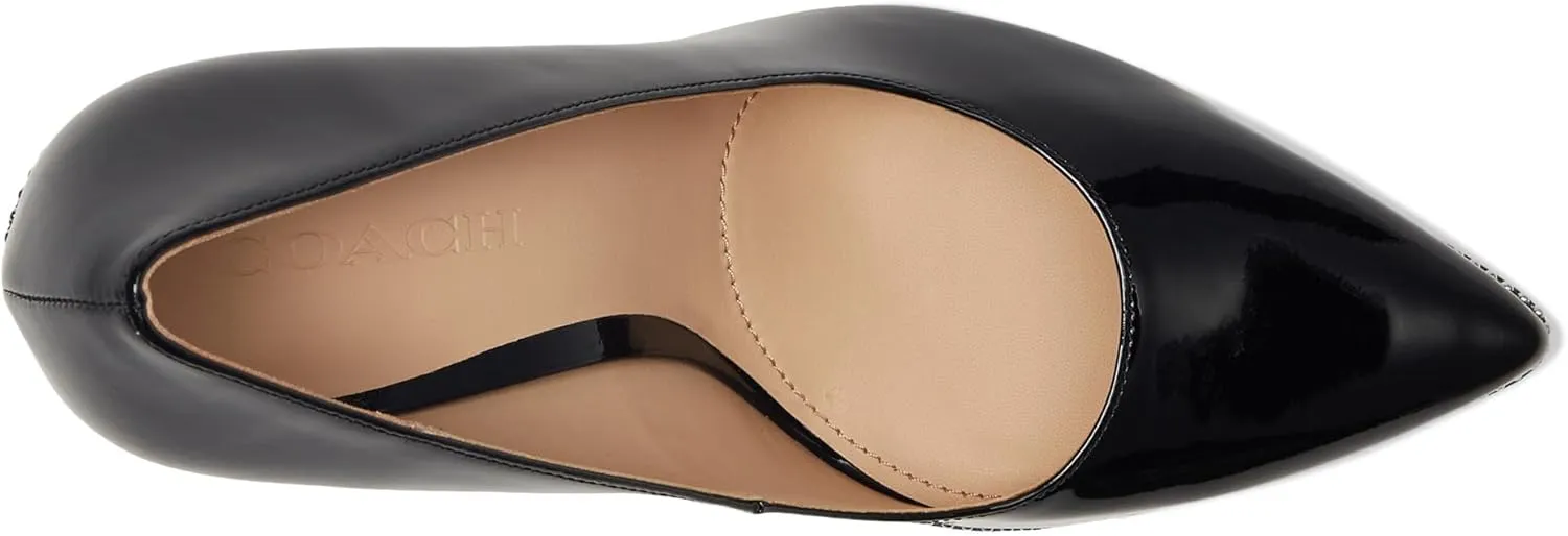Coach Women's Samantha Pump, Patent Black, 9.5