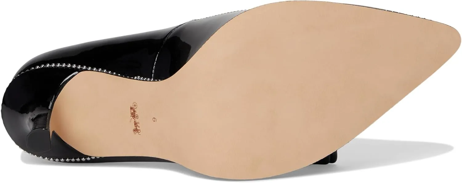 Coach Women's Samantha Pump, Patent Black, 9.5