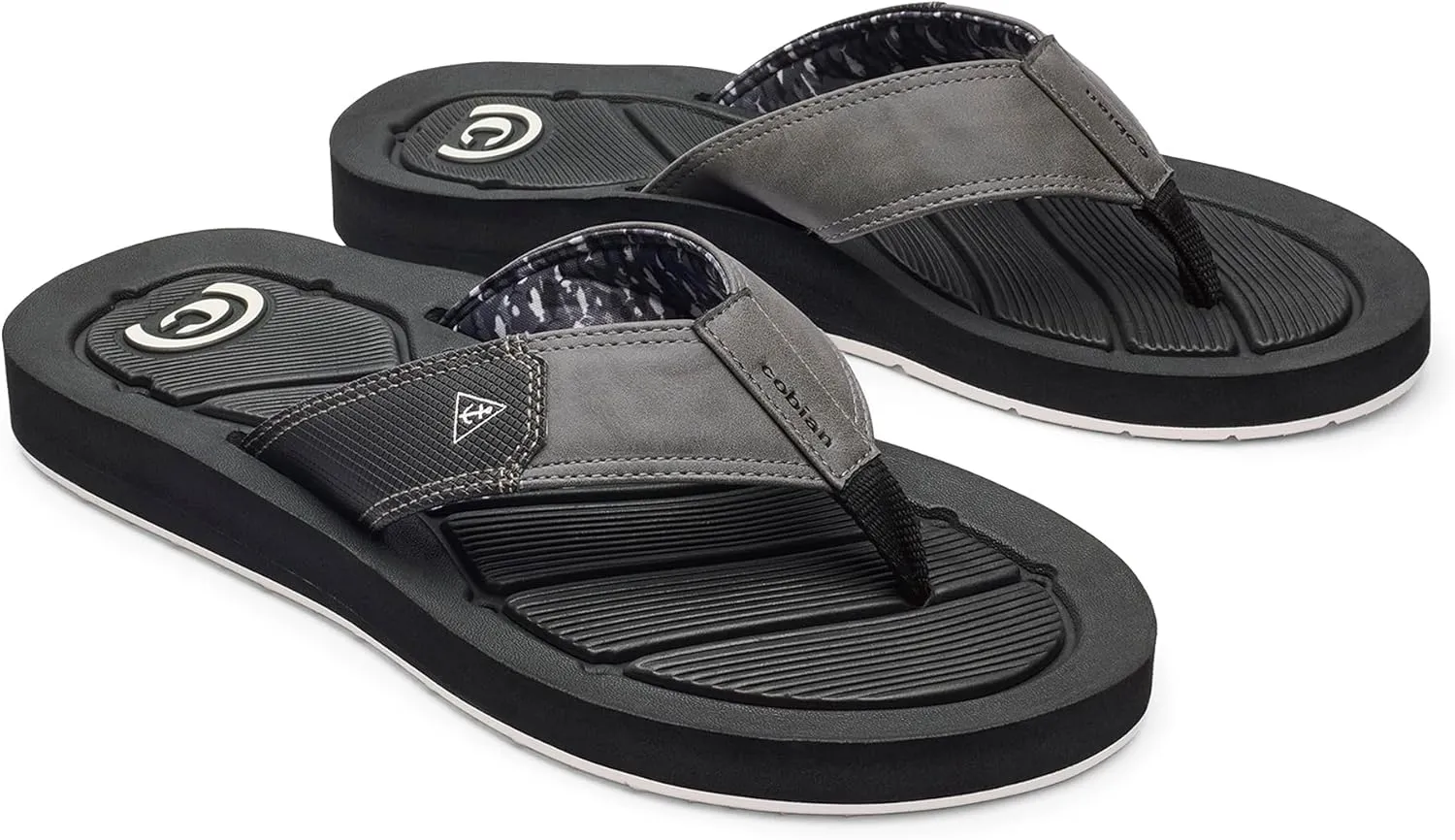 Cobian Men’s Draino 3 Water-friendly Synthetic Suede Strap Flip-Flop Sandals