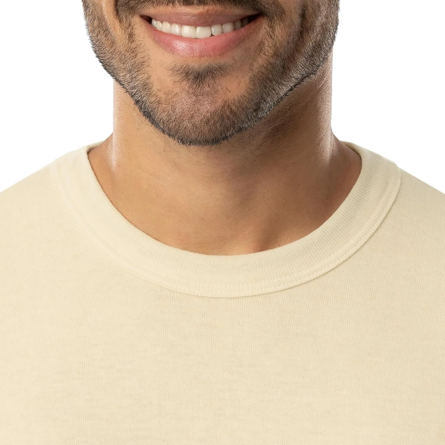 ColdPruf Men's Authentic Dual Layer Long Sleeve Wool Plus Crew Neck Base Layer Top