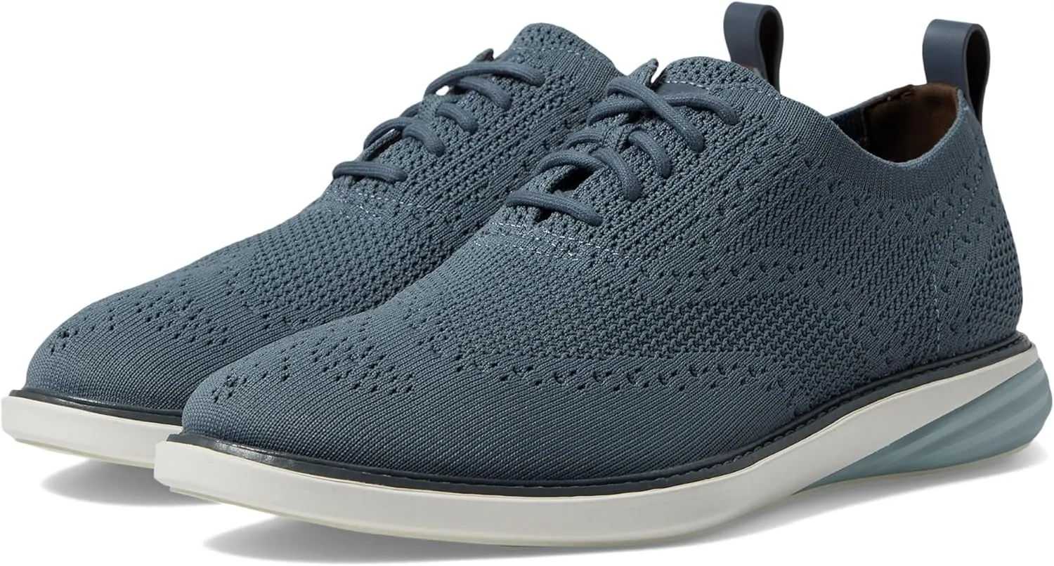 Cole Haan Men's GrandEvOlution Stitchlite Oxford, Stormy Weather/Ivory, 13