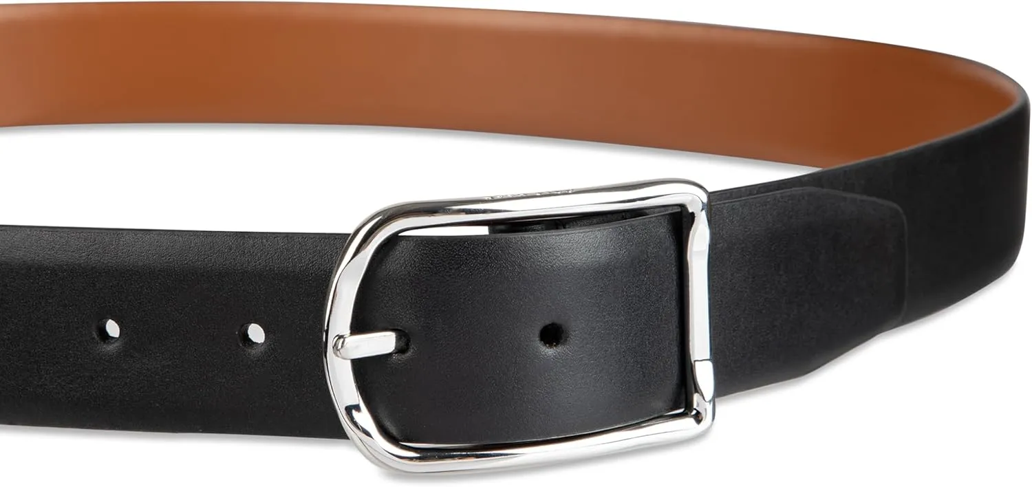 Cole Haan mens Reversible Center Bar Buckle Casual Belt