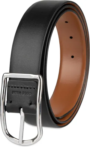 Cole Haan mens Reversible Center Bar Buckle Casual Belt