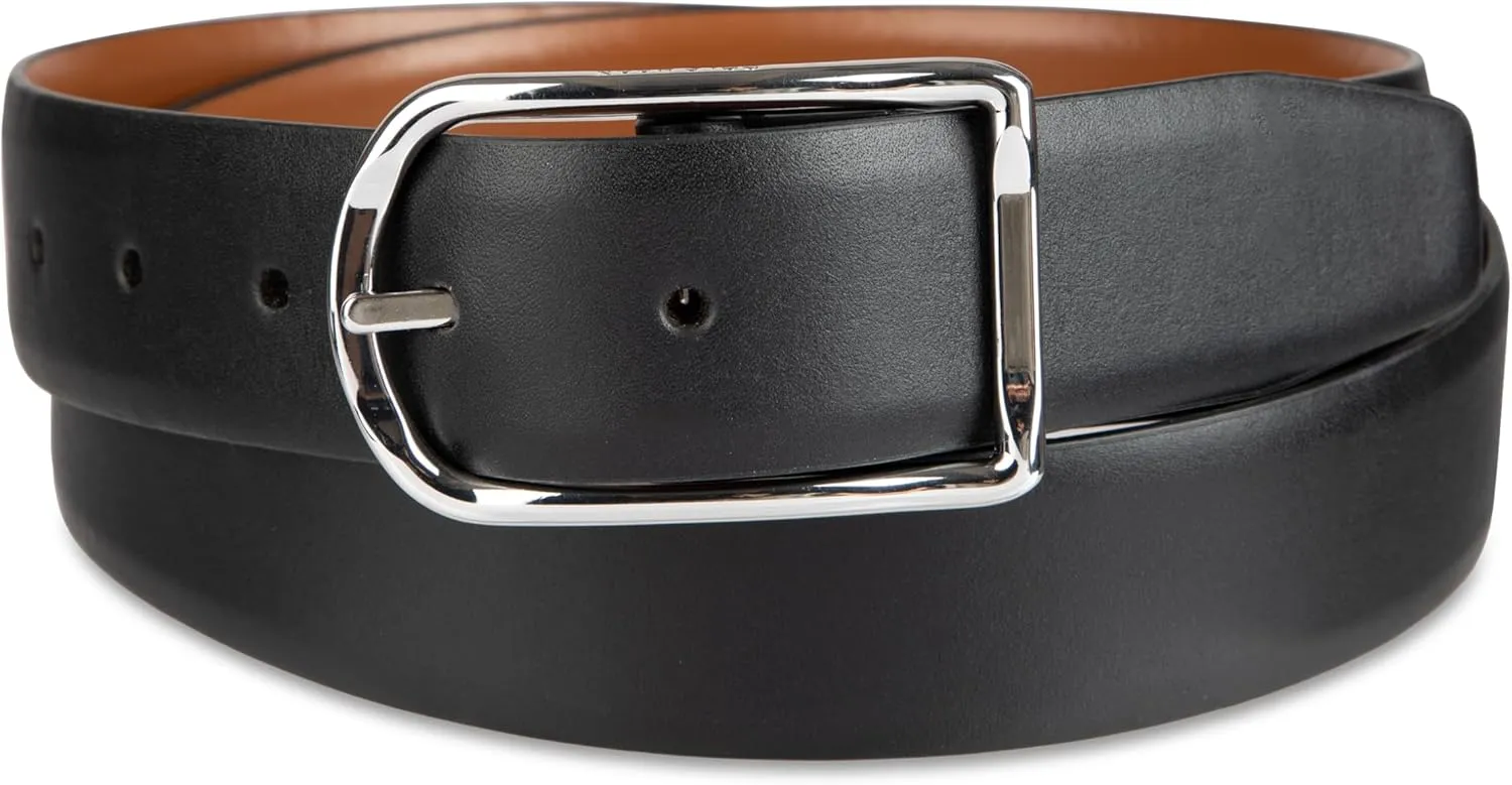 Cole Haan mens Reversible Center Bar Buckle Casual Belt