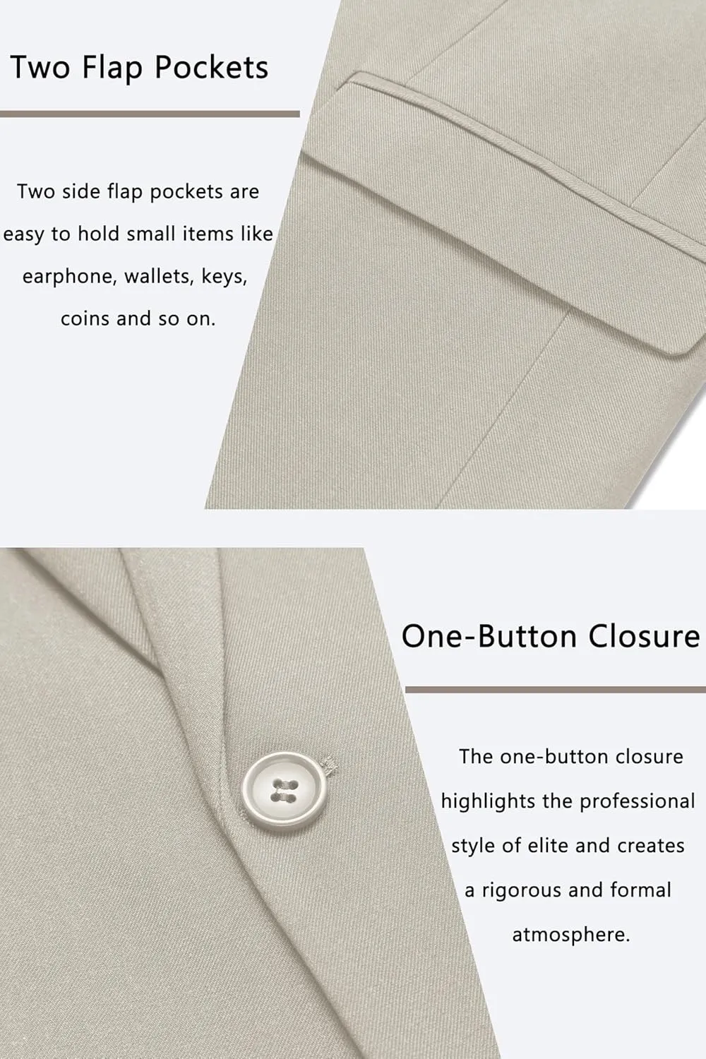 COOFANDY Men's Casual Blazer One Button Sport Coat Slim Fit Lightweight Suit Blazer Jacket