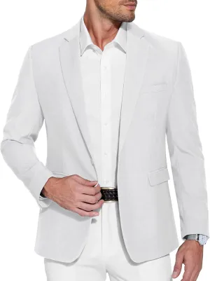 COOFANDY Men's Casual Blazer One Button Sport Coat Slim Fit Lightweight Suit Blazer Jacket