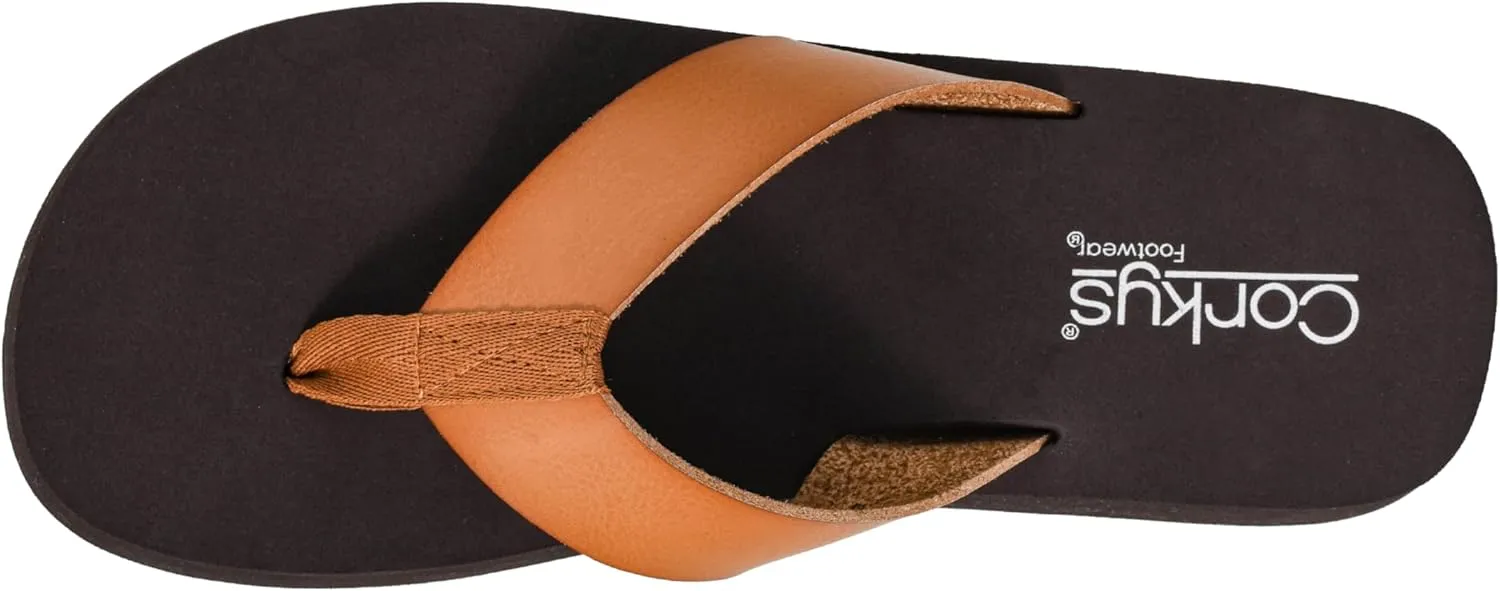 Corkys Footwear Womens Just Add Water Flip Flops - Featuring A Comfortable and Cushioned EVA Insole, A Vegan Leather Thong Strap - Casual And Comfortable
