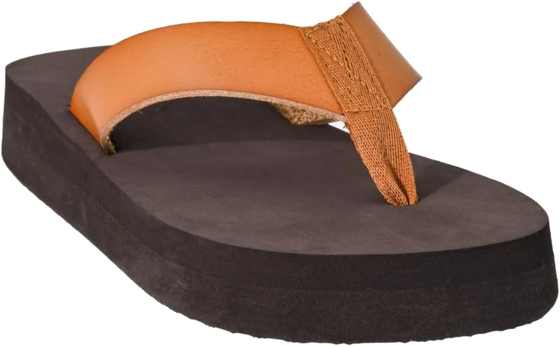 Corkys Footwear Womens Just Add Water Flip Flops - Featuring A Comfortable and Cushioned EVA Insole, A Vegan Leather Thong Strap - Casual And Comfortable