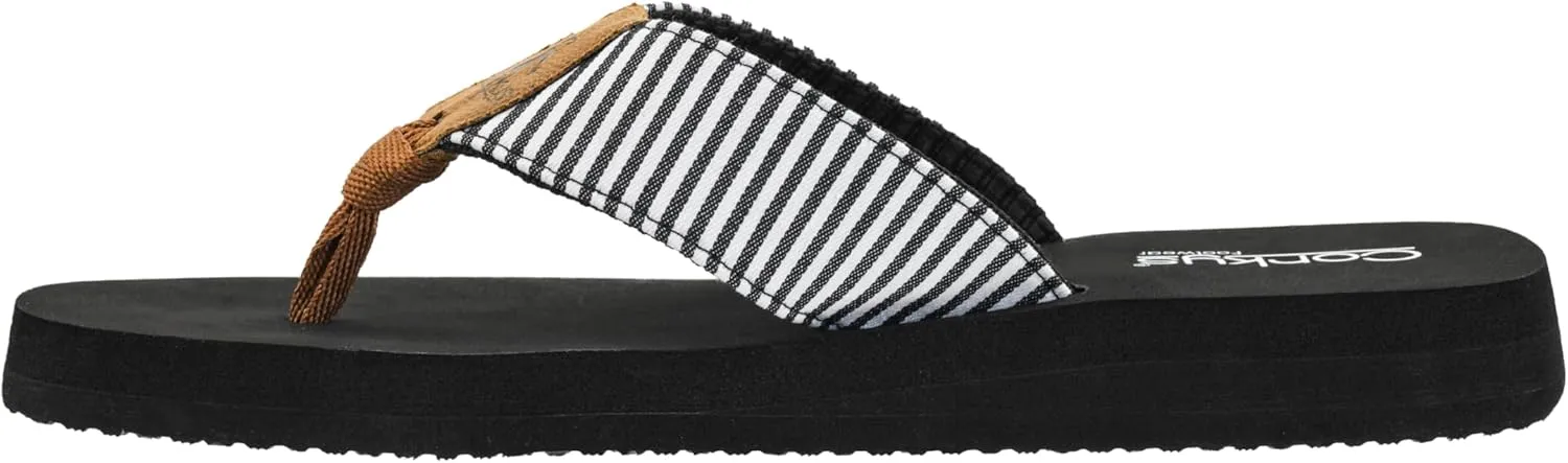 Corkys Footwear Womens Summer Break Flip Flops - Featuring A Thong Strap With Soft and Comfortable EVA insoles for All-Day Wear - Chic and Trendy Flip Flops