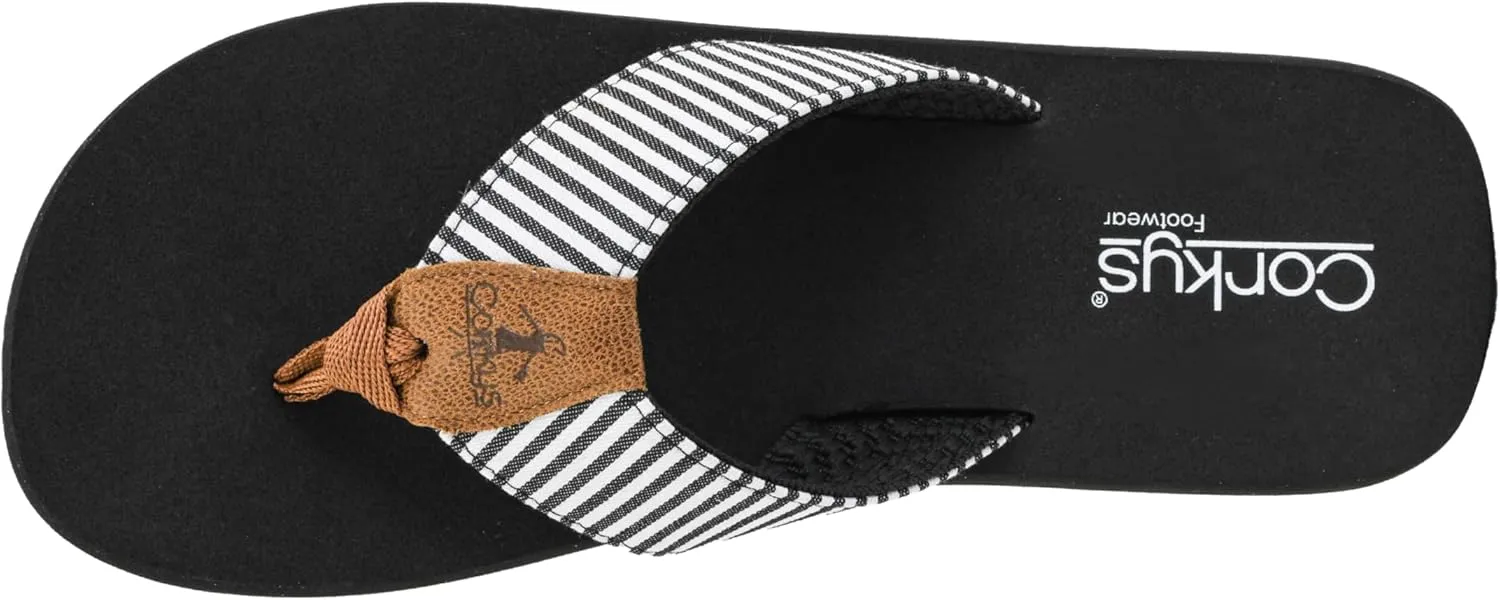 Corkys Footwear Womens Summer Break Flip Flops - Featuring A Thong Strap With Soft and Comfortable EVA insoles for All-Day Wear - Chic and Trendy Flip Flops