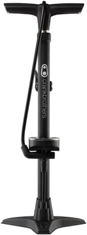 Crankbrothers Bike Pump - High Pressure/High Volume, Hidden Needle Adapter, 160 psi Floor Pump